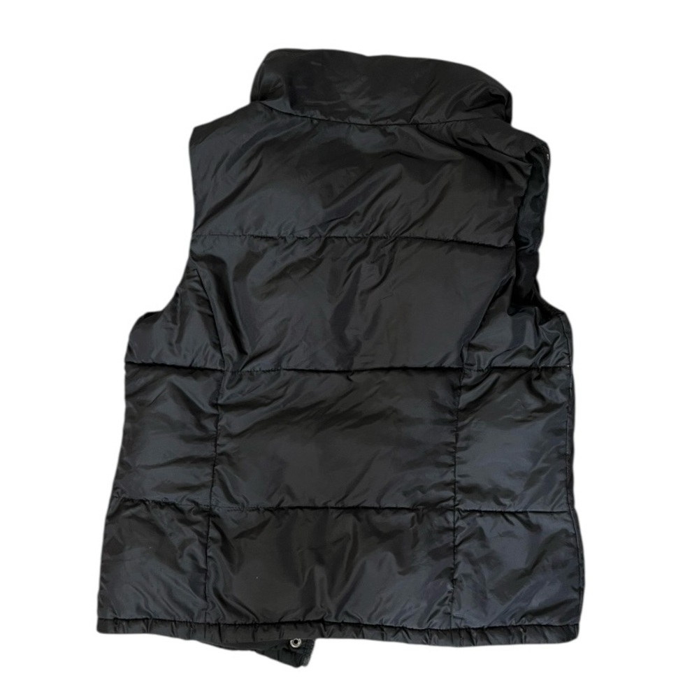 Old Navy Black Quilted Vest girls winter fall puffer casual - Picture 2 of 4
